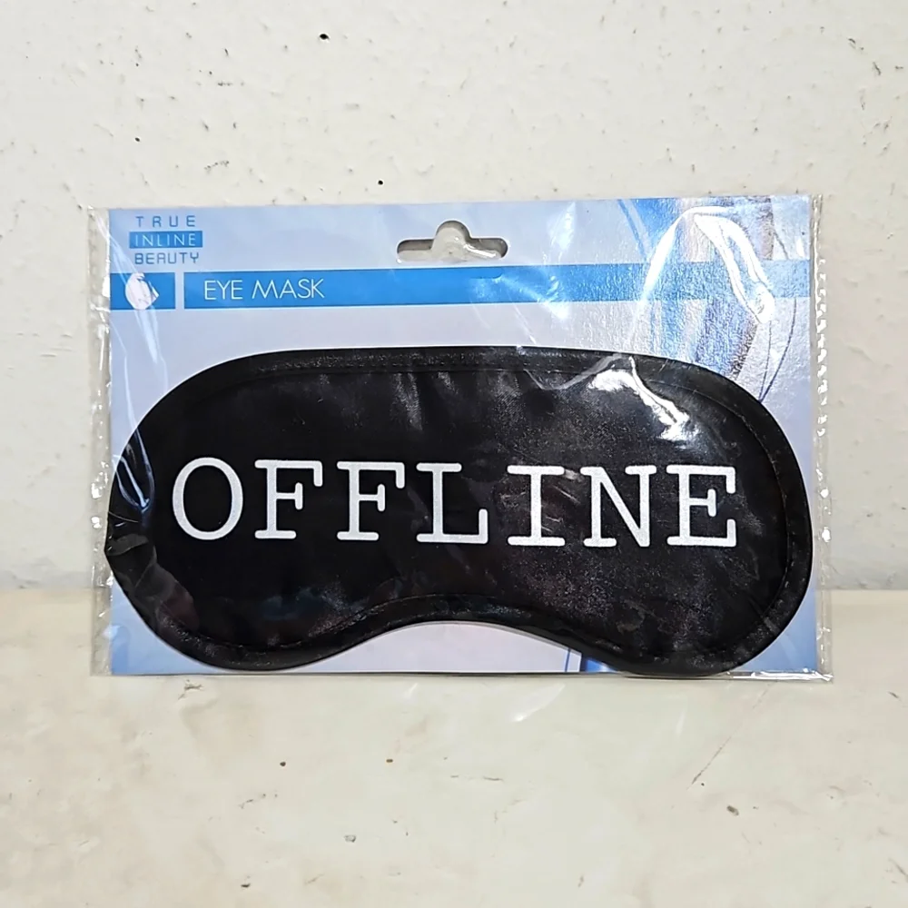 NIP True Inline Beauty offline eye mask in black with white